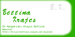bettina krajcs business card